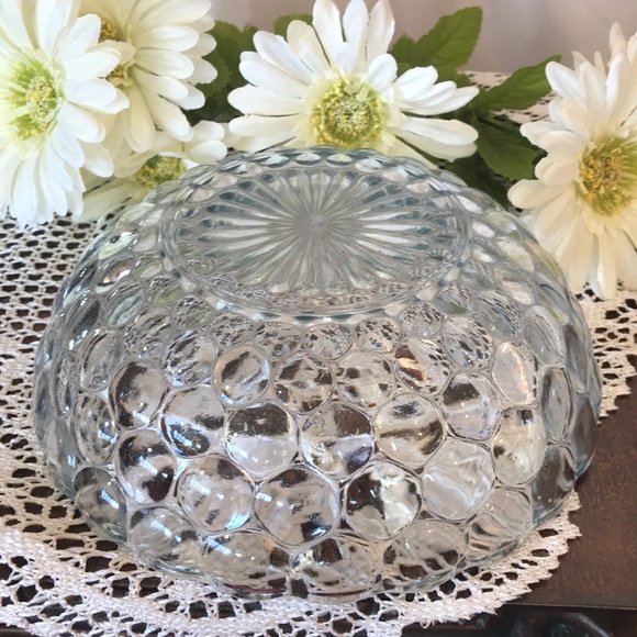 🆓 📫 - VTG Beveled Glass Bowl - Picture 3 of 5